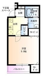 大物駅 徒歩3分 1階の物件間取画像